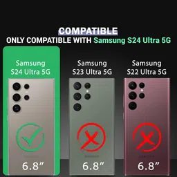 Luxury Kase Solid Samsung Galaxy S24 Ultra 5G Shockproof Rugged Back Case image 3