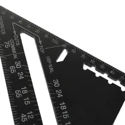 flamingo enterprise Double Side 90 Degree Right Angle Triangle Scale Ruler with Metric Tri-Square image 4