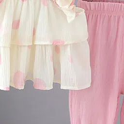 INCLUD Girls Printed Top with Trousers image 3