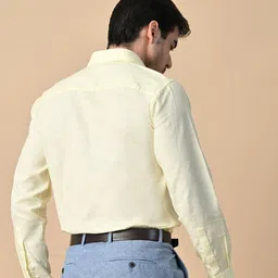 DESIGN UP Men Slim Fit Linen Casual Shirt image 5