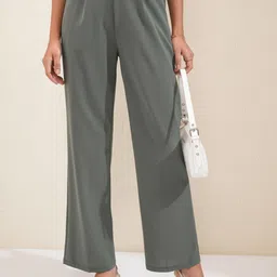 Tokyo Talkies Women Flared Trousers-image-31