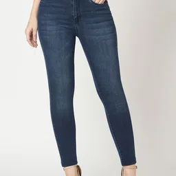 Kraus Jeans Women Skinny Fit High-Rise Light Fade Jeans-picture-28
