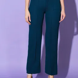 DIMPY GARMENTS Women Comfort High-Rise Pleated Trousers-image-23