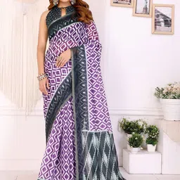 Jinal & Jinal Zari Linen Blend Saree-picture-19