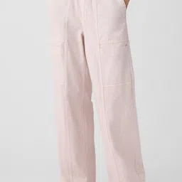 GAP Women Wide Leg Panelled Pure Cotton Jeans-picture-32
