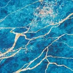 Cortina Teal Green Printed 2-Seater Stretchable Non-Slip Sofa Slipcover image 4