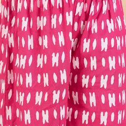 Stylo Bug Girls Ethnic Motifs Printed Regular Pure Cotton Kurti with Salwar image 3