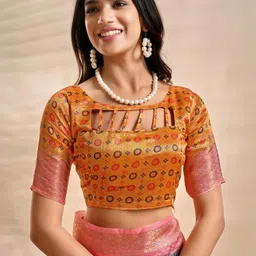 Dinesh Ethnic Traditional Wear Ethnic Motifs Zari Silk Blend Mysore Silk Saree image 4