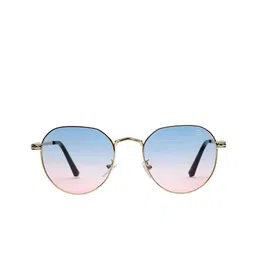 HASHTAG EYEWEAR Men Oval Sunglasses with Polarised and UV Protected Lens image 5