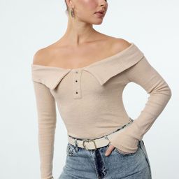 Trendyol Off-Shoulder Bardot Top-picture-18