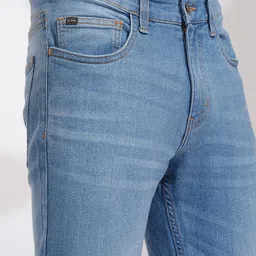 HIGHLANDER Men Cotton Straight Fit Light Fade Stretchable Jeans image 2