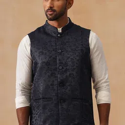Jompers Woven Design Nehru Jacket image 5