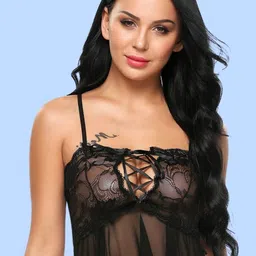 MYZA Shoulder Straps Lace Baby Doll image 3