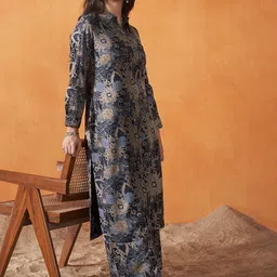 Anouk Women Floral Printed Kurta with Palazzo image 5