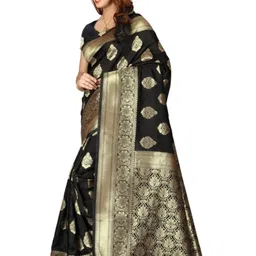 KSALIYA Black Silk Blend Sarees image 2