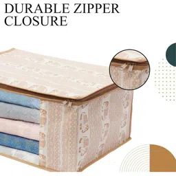 AMAK INC Beige Fabric Multi-Utility Wardrobe Organisers image 3