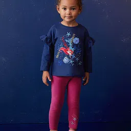 JC SPARKLE Girls Printed Pure Cotton Sweatshirt With Leggings-image-21