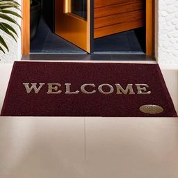 IVAZA Maroon PVC Material Anti-Skid Doormats-picture-5