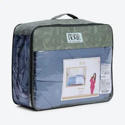 Monte Carlo Blue & Grey AC Room Double Bed Comforter image 2