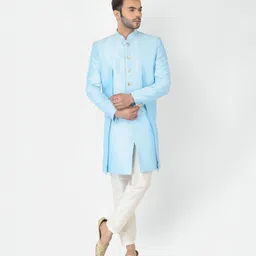 DEYANN Solid Sherwani-picture-17