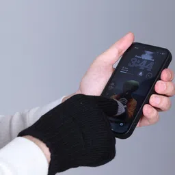 radha krishn store Solid Winter Men Gloves image 2