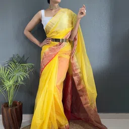 KALINI Zari Organza Kanjeevaram Saree-picture-26