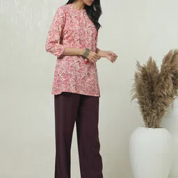 Soch Mandarin Collar Printed Tunic image 2