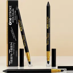 TEEN TEEN COSMETICS One Stroke Waterproof Kohl Kajal - Black-picture-50