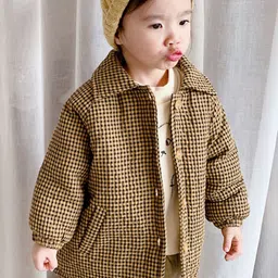 LULU & SKY Girls Checked Woven Jacket-picture-17