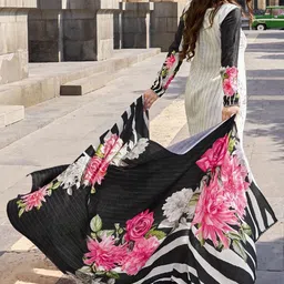DRAVINAM Trends Floral Printed Unstitched Dress Material-picture-30