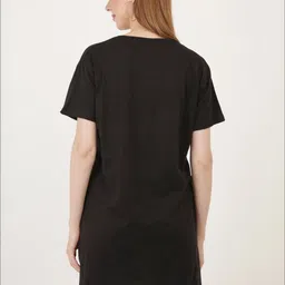 DDASPRATION Women Typography 2 Printed Pockets T-shirt image 2