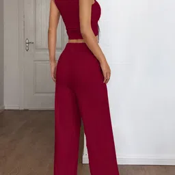 StyleCast Round Neck Top With Trousers Co-Ords image 3