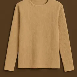 FITHUB Women Self Design Textured Round Neck Regular Top image 4