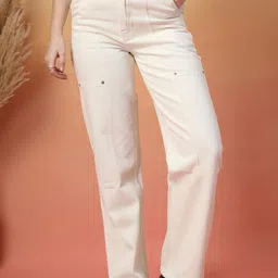 COSMIC Women Straight Fit Mid-Rise Non Stretchable Jeans-picture-21