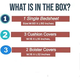 WELLNEST Set Of 8 Pink & White Printed Cotton Diwan Set image 4