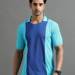 ECOLINE Clothing Men Antimicrobial Colourblocked Polo Collar T-shirt-picture-57