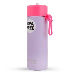 HAMSTER LONDON Purple & Pink Single Stainless Steel Solid Water Bottle image 3