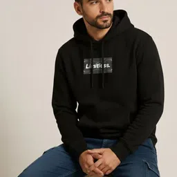 FFLIRTYGO Men Printed Hooded Sweatshirt image 2