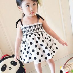 StyleCast x Revolte Girls Polka Dot Printed A-Line Midi Dress-picture-19