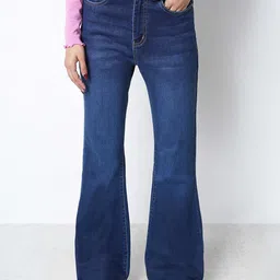 ZUYA Women Bootcut High-Rise Light Fade Stretchable Jeans-image-25