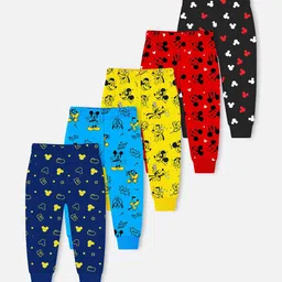 Disney By Miss and Chief Boys Pack Of 5 Printed Cotton Joggers image 4