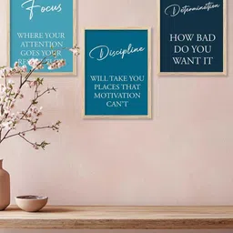 walllane Motivational Wall Art With Frame Home Decor Wall Painting For Living Room Office Bedroom image 4