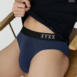 XYXX Mens Solid Pack of 2 Combed Cotton Pace Brief XYBRF2PCKN667 image 1