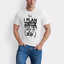 Seekbuylove Men Bio Finish Typography Printed Pure Cotton T-shirt image 3