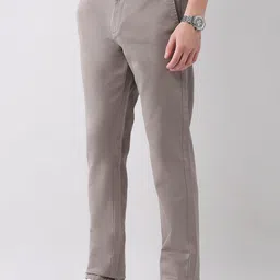 AD By Arvind Men Slim Fit Low-Rise Flat-Front Chinos Trousers image 4