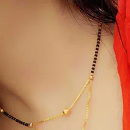 Laksh Enterprise Set of 3 Artificial Beads Mangalsutra-image-85