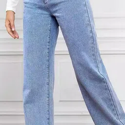 KPOP Women Regular Fit Mid-Rise Jeans image 3