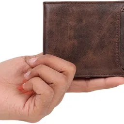 highlark Men Evening/Party, Casual, Ethnic, Trendy Brown Artificial Leather Wallet image 2