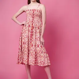 PRETTY LOVING THING Women Floral Printed Fit & Flare Dress-image-94
