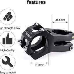 zeitel Wake Bicycle Bike MTB 31.8MM Aluminum Alloy High-Strength Handlebar Bicycle Handle Grip image 2